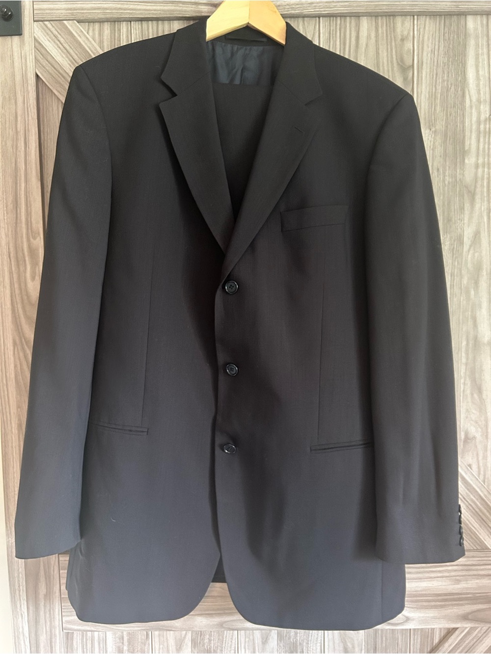 Hugo Boss Black 100% Virgin Wool Suit 42L (EU 106) Einstein/Sigma